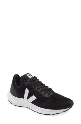 Veja Marlin Running Sneaker in Black/White