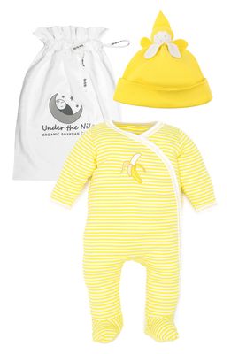 Under the Nile Banana Organic Egyptian Cotton Footie & Beanie Set in Yellow