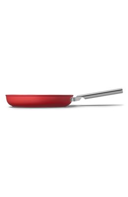 smeg 12-Inch Nonstick Frying Pan in Matte Red