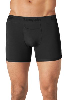 Tommy John Second Skin 4-Inch Boxer Briefs in Black