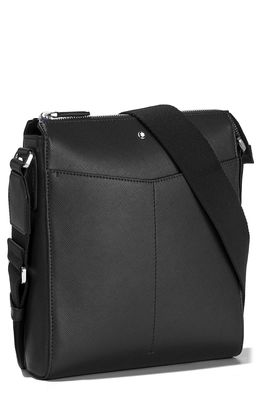 Montblanc Sartorial Leather Messenger Bag in Black
