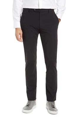 Zanella Men's Active Stretch Flat Front Pants in Black
