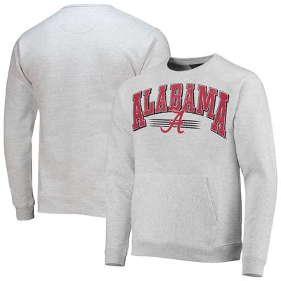 Men's League Collegiate Wear Heathered Gray Alabama Crimson Tide Upperclassman Pocket Pullover Sweatshirt in Heather Gray