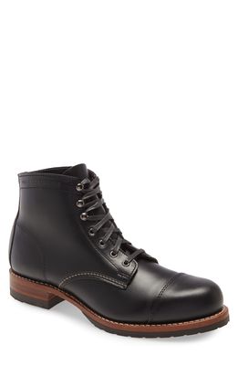 Wolverine World Wide 1000 Mile Cap Toe Boot in Black Leather