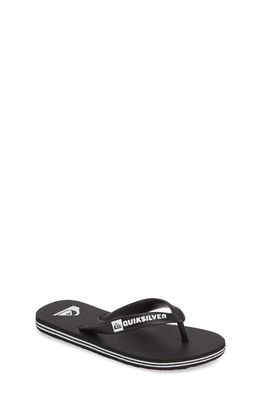Quiksilver Molokai Flip Flop Sandal in Black/Black/White