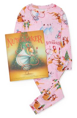 Books to Bed The Nutcracker Fitted Two-Piece Pajamas & Book Set in Pink