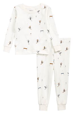 Petit Lem Fitted Two-Piece Pajamas in 101 Off White