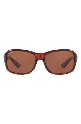 Costa Del Mar Pillow 58mm Polarized Sunglasses in Tortoise/Copper