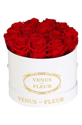 Venus ET Fleur Classic Small Round Eternity Roses in Red