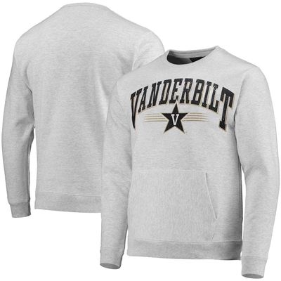 Men's League Collegiate Wear Heathered Gray Vanderbilt Commodores Upperclassman Pocket Pullover Sweatshirt in Heather Gray