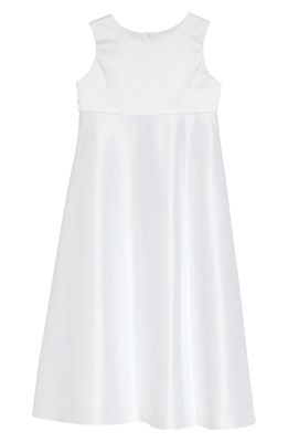 Us Angels The Classic Sleeveless A-Line Dress in White