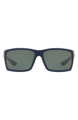 Costa Del Mar 64mm Polarized Rectangle Sunglasses in Blue