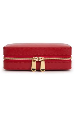 WOLF Palermo Zip Jewelry Case in Red