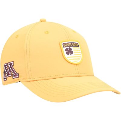 Black Clover Men's Gold Minnesota Golden Gophers Nation Shield Snapback Hat