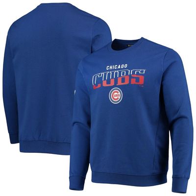 Men's Levelwear Royal Chicago Cubs Chiseled Zane Pullover Sweatshirt