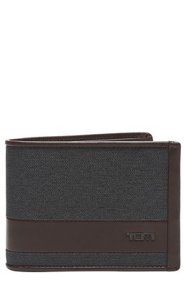 Tumi Alpha Wallet in Anthracite/Brown