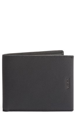 Tumi Nassau Global Leather Wallet in Grey Texture