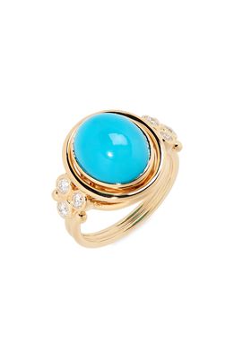 Temple St. Clair e Temple Turquoise & Diamond Ring in Turquoise/diamond