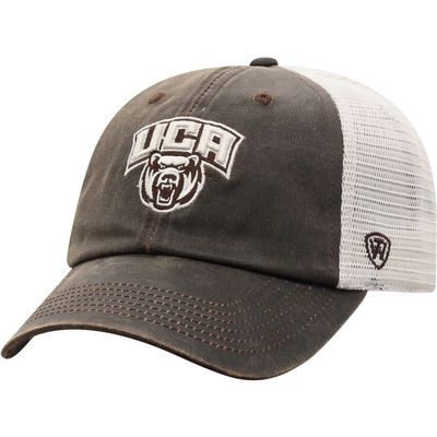 Men's Top of the World Brown Central Arkansas Bears Scat Mesh Trucker Snapback Hat