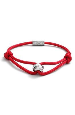 Degs & Sal Trinity Rope Bracelet in Red