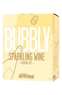 Brooklyn Brew Shop Bubbly Sparkling Wine Making Kit in Yellow