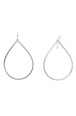 Nashelle Hammered Teardrop Earrings in Silver