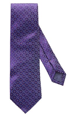 Eton Medallion Silk Tie in Purple