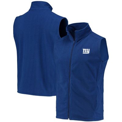 DUNBROOKE Men's Royal New York Giants Houston Fleece Full-Zip Vest