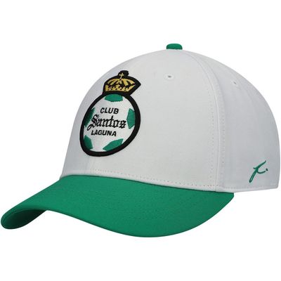 FAN INK Men's White/Green Santos Laguna Core Adjustable Hat