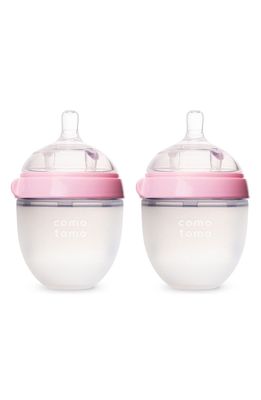 Comotomo Baby Slow Flow Bottles in Pink