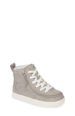 BILLY Footwear Classic Hi-Rise Sneaker in Grey Jersey Linen