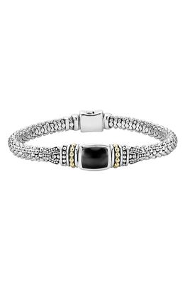 LAGOS 'Caviar Color' Semiprecious Stone Bracelet in Black Onyx