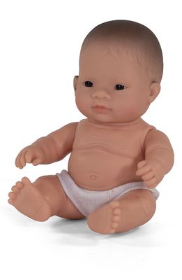 Miniland Asian Boy Newborn Baby Doll in Newborn Boy