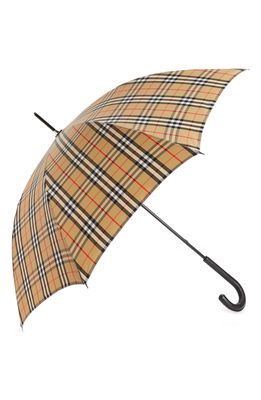 Burberry Walking Check Umbrella in Archive Beige