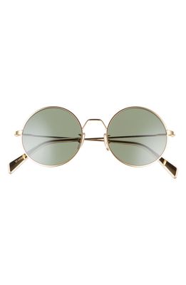 CELINE 50mm Round Sunglasses in Gold/Green