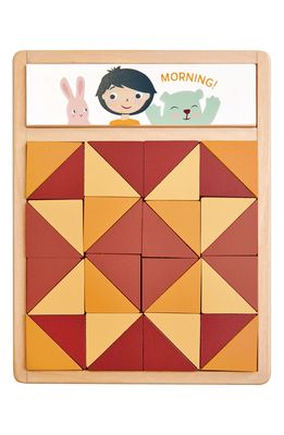 Tender Leaf Toys Patchwork Quilt Puzzle in Red