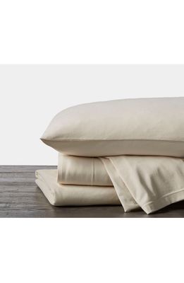 Coyuchi Set of 2 Organic Cotton Jersey Envelope Pillowcases in Undyed