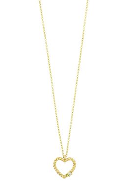 Bony Levy Kids' 18K Gold Open Heart & Diamond Pendant Necklace in 18K Yellow Gold