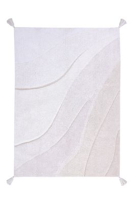 Lorena Canals Shades Washable Recycled Cotton Blend Rug in Ivory