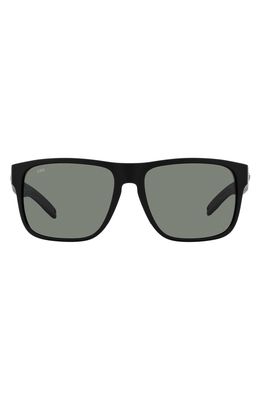Costa Del Mar 59mm Polarized Square Sunglasses in Black Grey