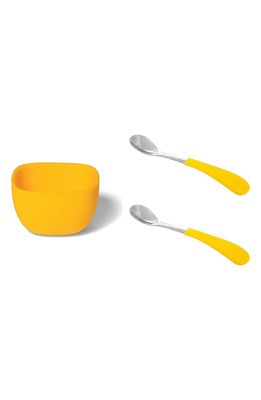 Avanchy First Steps La Petite Bowl & Spoons Set in Yellow