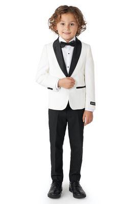 OppoSuits Kids' Two-Piece Tuxedo Suit with Bow Tie in White