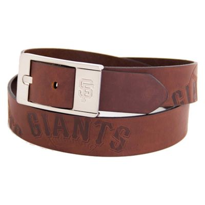 EAGLES WINGS Men's Brown San Francisco Giants Brandish Leather Belt