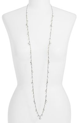 CRISTABELLE Shig Shag Crystal Charm Necklace in Crystal/Silver