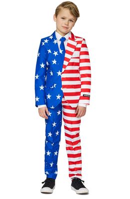SUITMEISTER Kids' USA Flag Two-Piece Suit with Tie in Miscellaneous