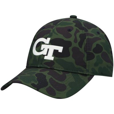 Men's adidas Camo Georgia Tech Yellow Jackets Military Appreciation Slouch Primegreen Adjustable Hat