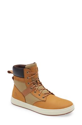 Timberland Davis Square Leather Boot in Wheat Nubuck