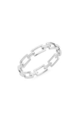 Bony Levy 14K Gold Link Stacking Ring in White Gold