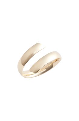 Bony Levy 14K Gold Beveled Edge Bypass Ring in Yellow Gold