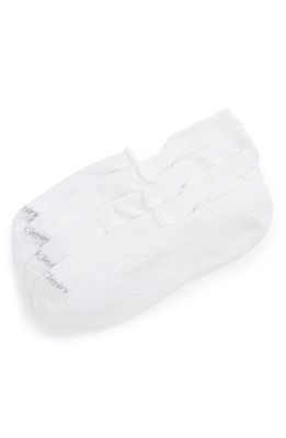 Calvin Klein 2-Pack Performance No-Show Socks in White